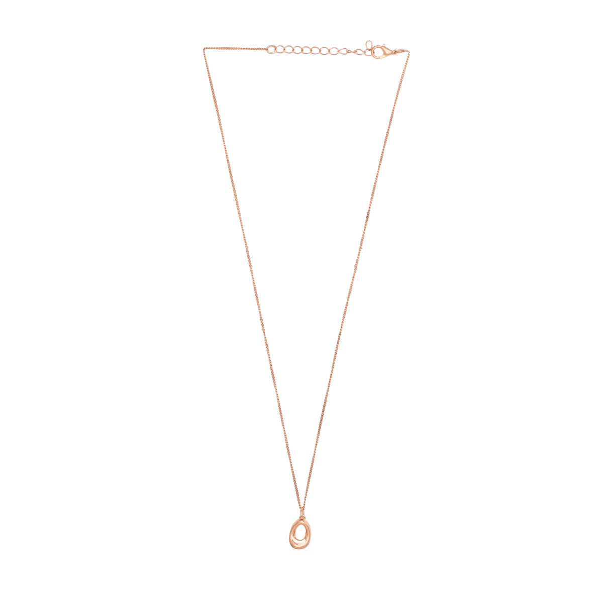 Gleamline Minimal Gold Pendant & Drop Earrings Set