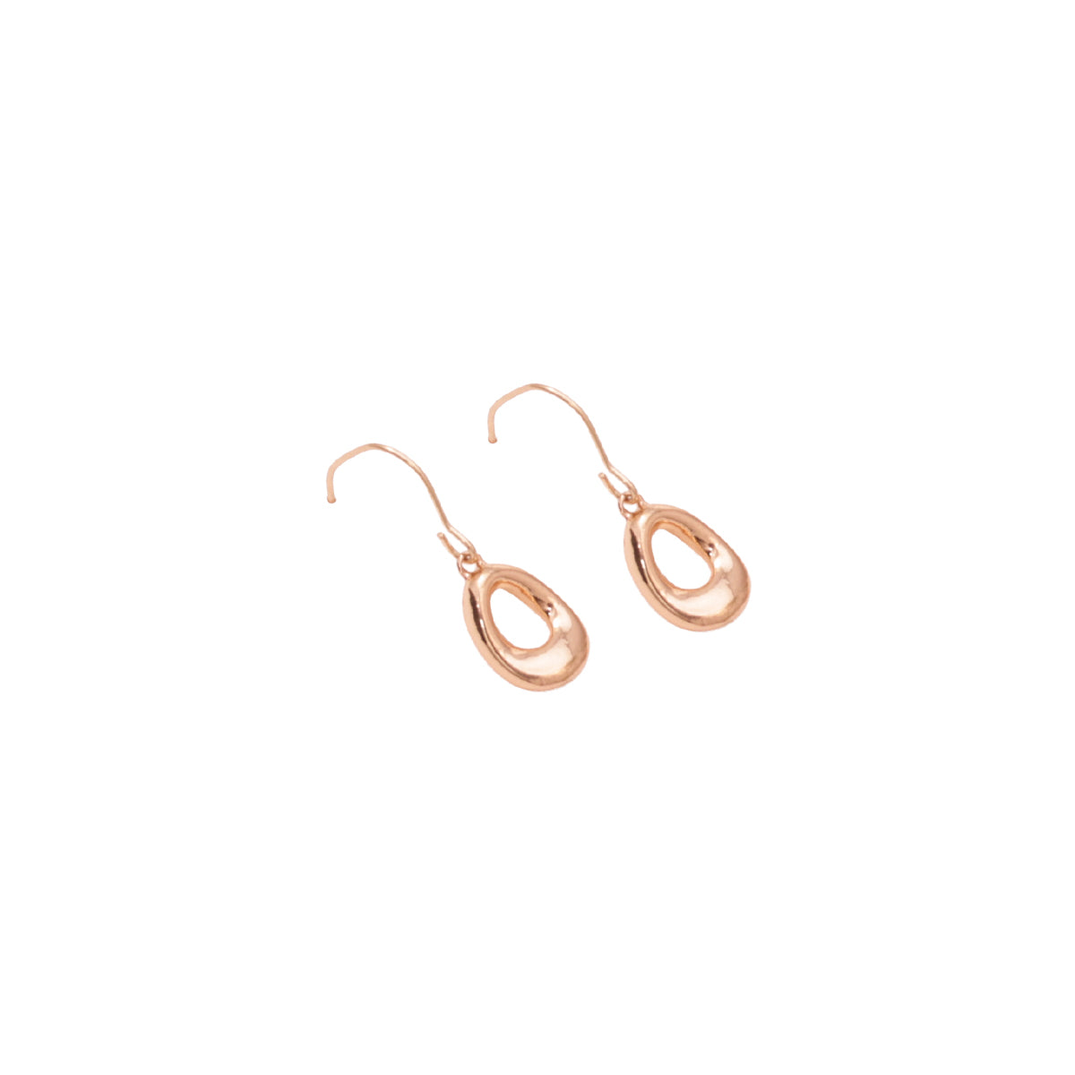 Gleamline Minimal Gold Pendant & Drop Earrings Set