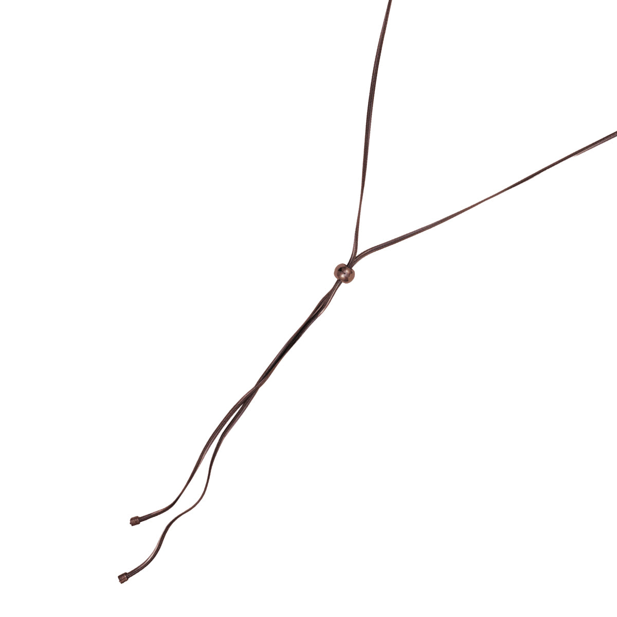 Sleek Pewter Sphere Drop Vertical Necklace