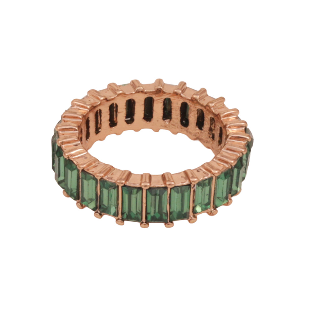 Baguette Cut Set of 3 Multicolour Eternity Stacking Rings