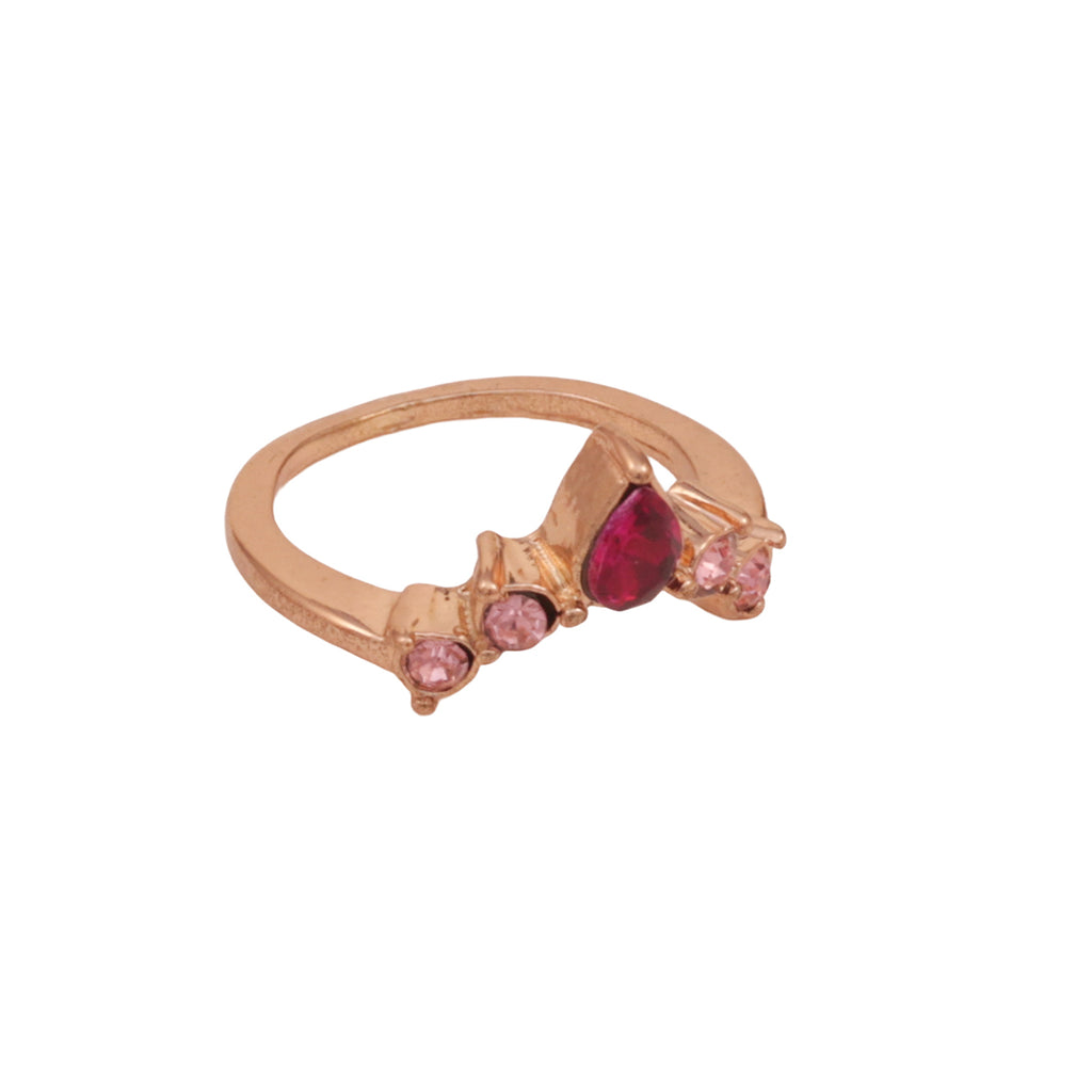 Warm Golden Set of 4 Multicolour Stone Stacking Rings