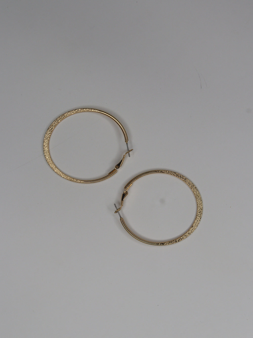 Stylish gold hoops