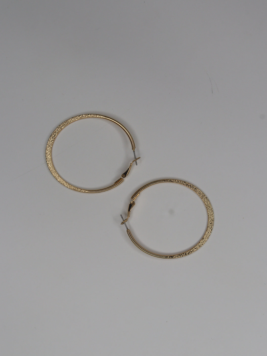 Stylish gold hoops