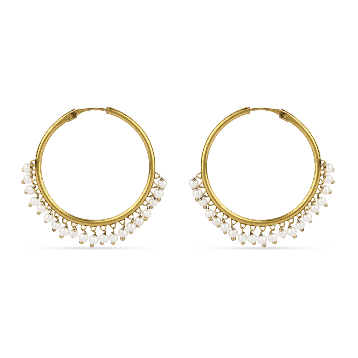 Glamorous Champagne Stone Drop Earrings