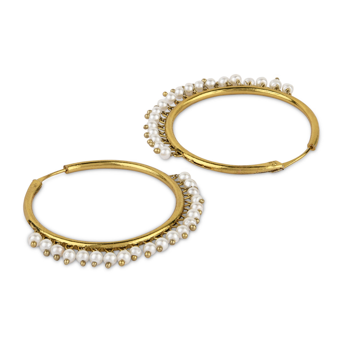 Glamorous Champagne Stone Drop Earrings
