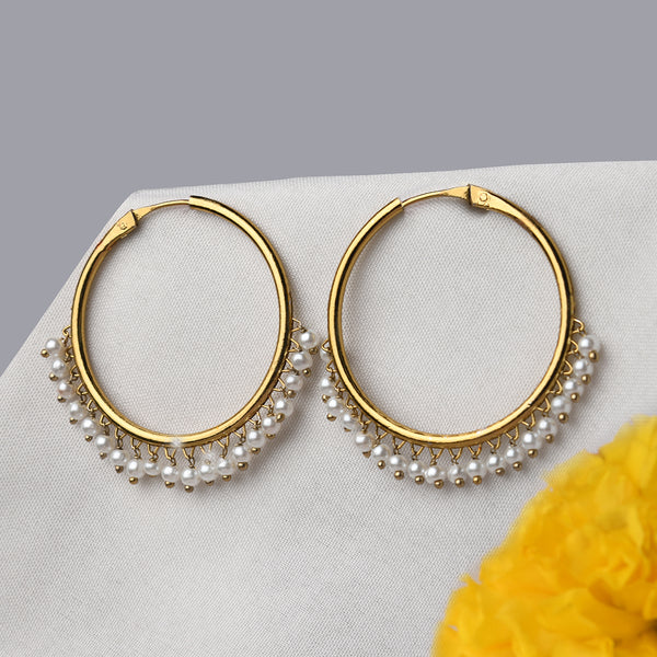 Glamorous Champagne Stone Drop Earrings