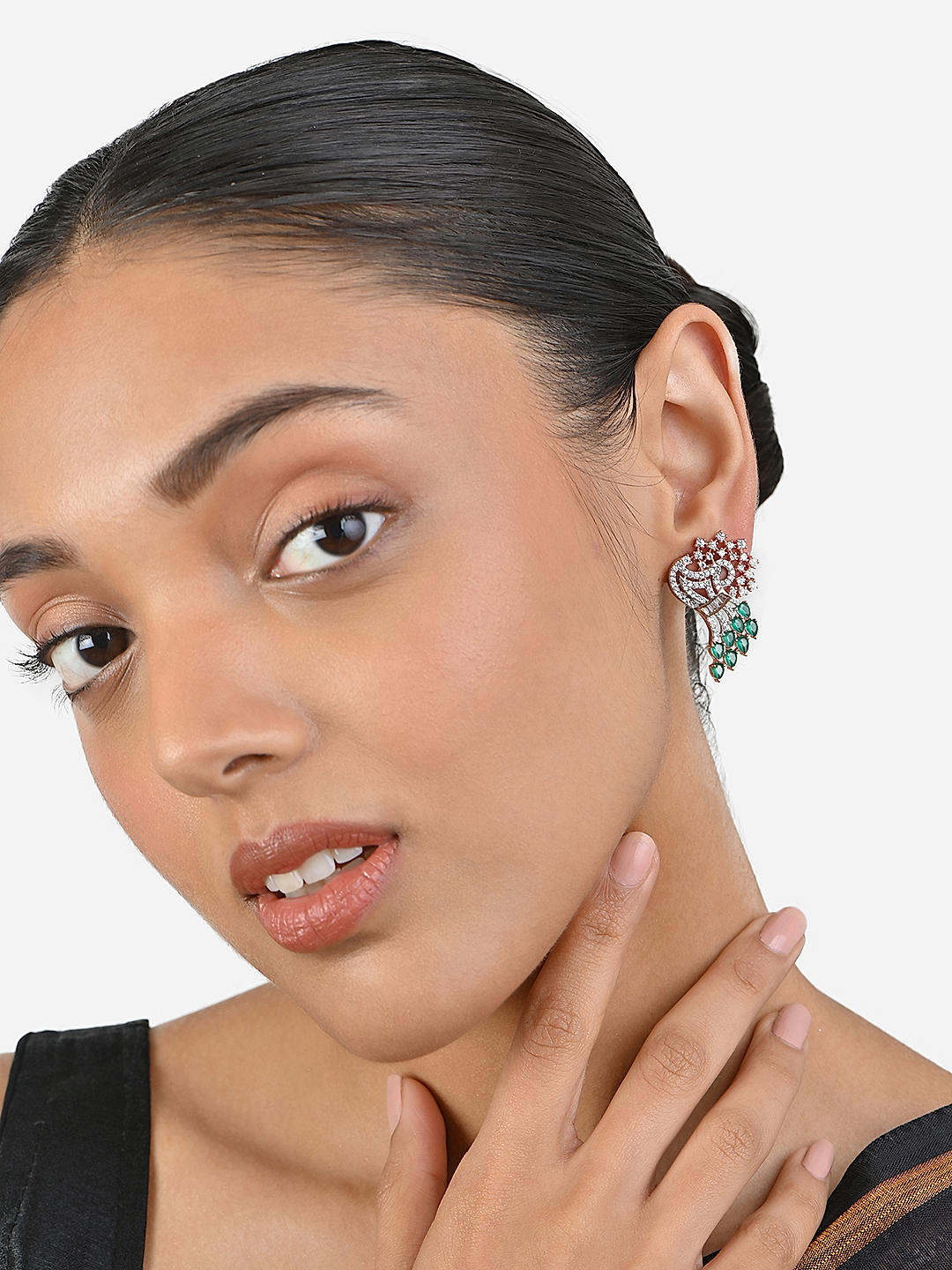 Vibrant Garden AD Stud Earrings