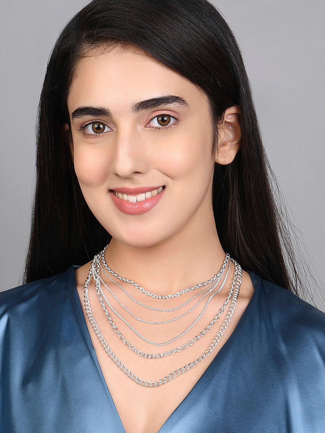 Starlit Shine CZ Layered Necklace