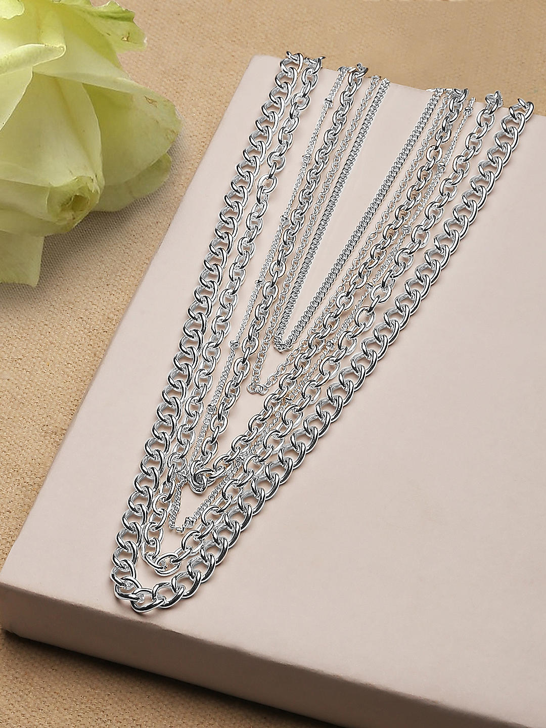 Starlit Shine CZ Layered Necklace