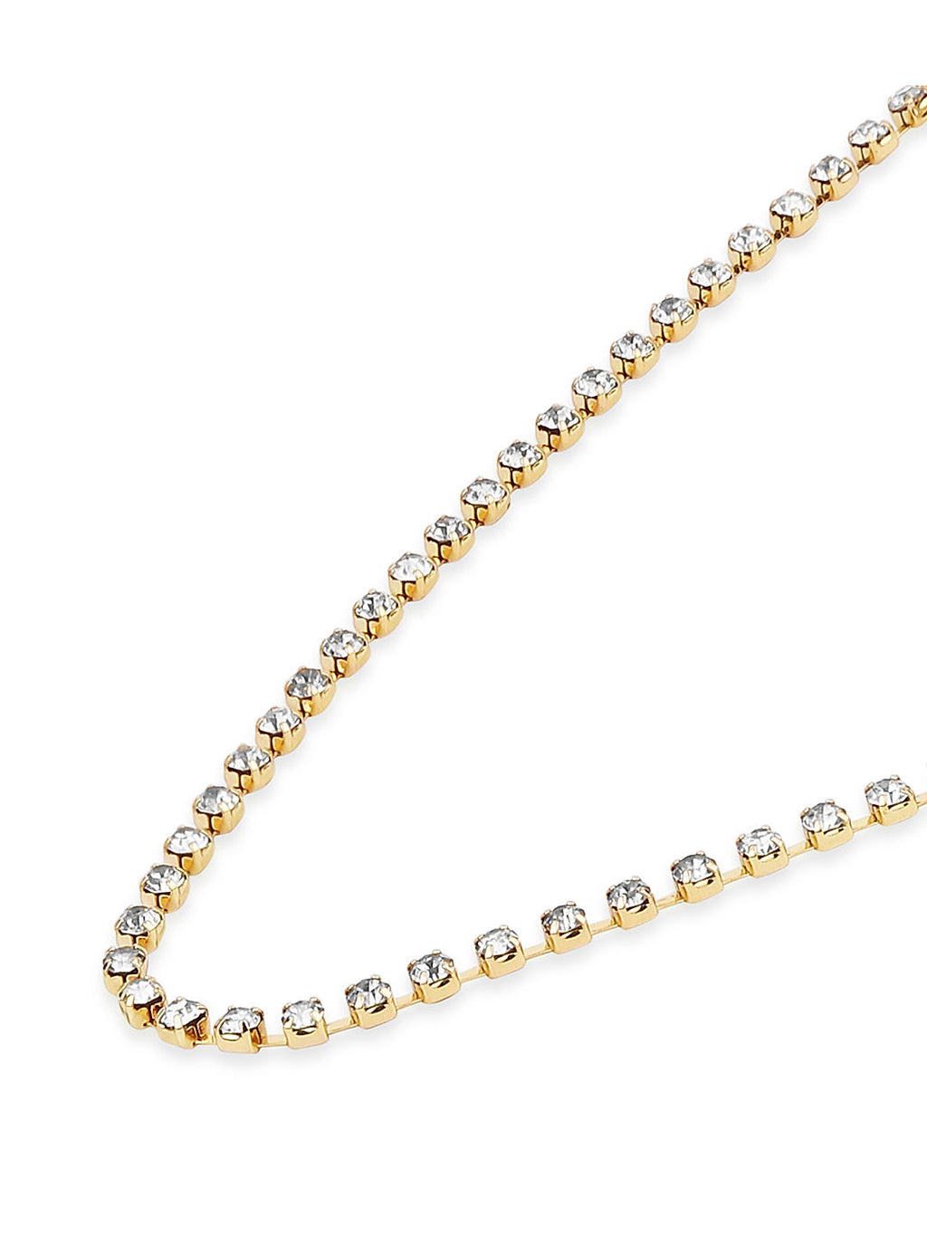 Contemporary CZ 6 Layered Necklace gold