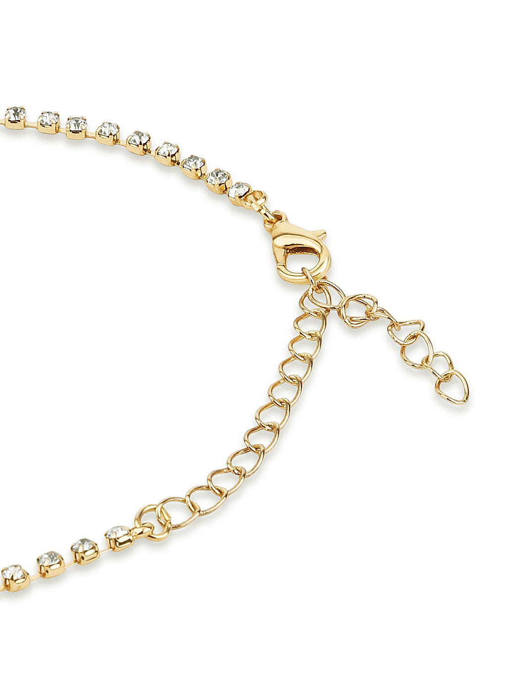Contemporary CZ 6 Layered Necklace gold