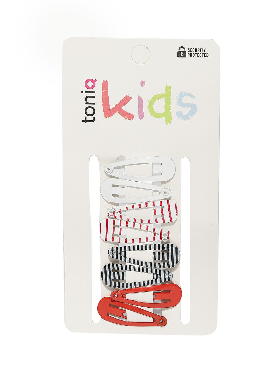 Multicoloured Set of 8 Tic Tac Hair Clips