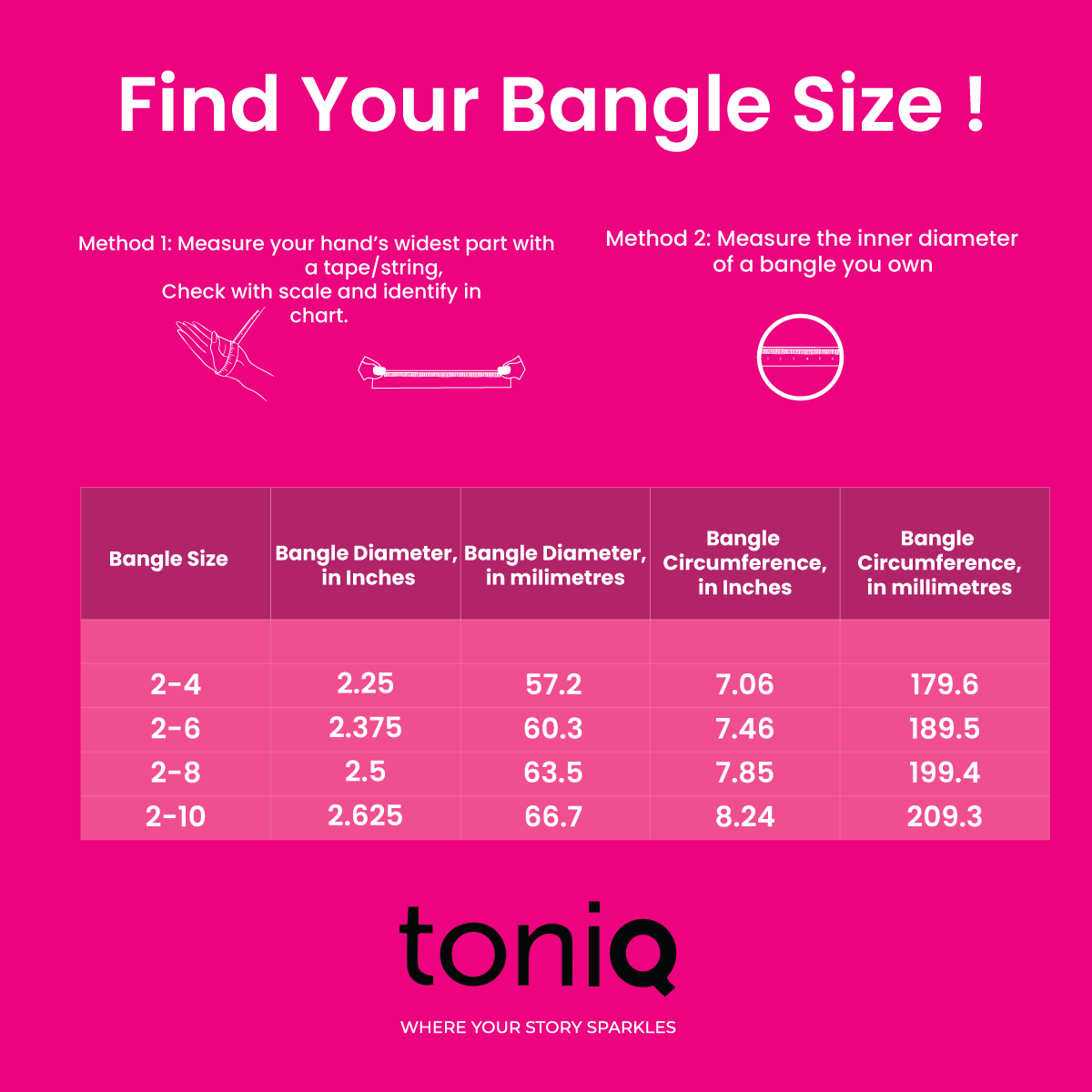 Rose Glow Resin Foil Bangle Set of 2 (2.8)