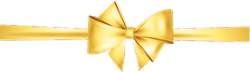 Gold bow on a white background for Rakhi Gifts