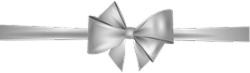 Metallic bow-shaped object on a white background